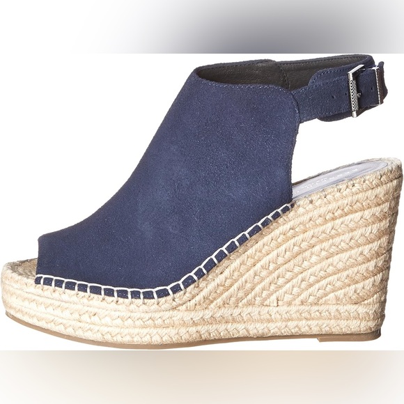 Kenneth‎ Cole New York Women's Olivia Espadrille Peep-Toe Wedge Sandals Size 8M
